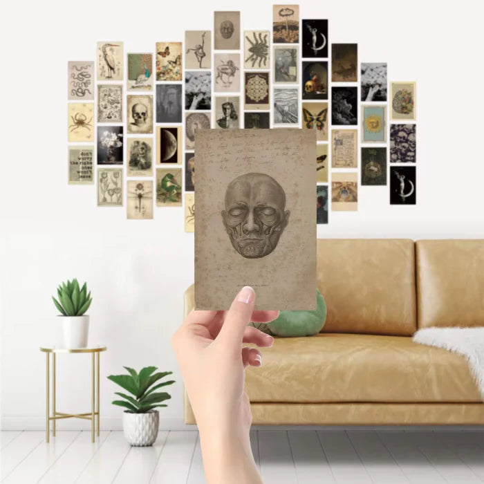 Darkest Academia Wall Collage