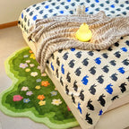 Wavy Floral Rug