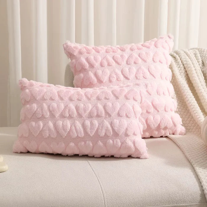 Soft Hearts Pillow Case