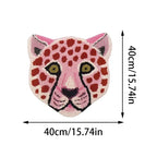 Preppy Pink Leopard Rug