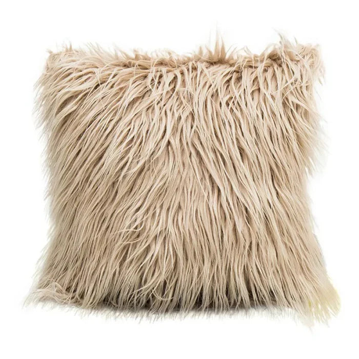 Hairy Fur Pillow Cover