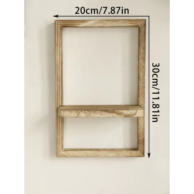 Wooden Framed Shelf