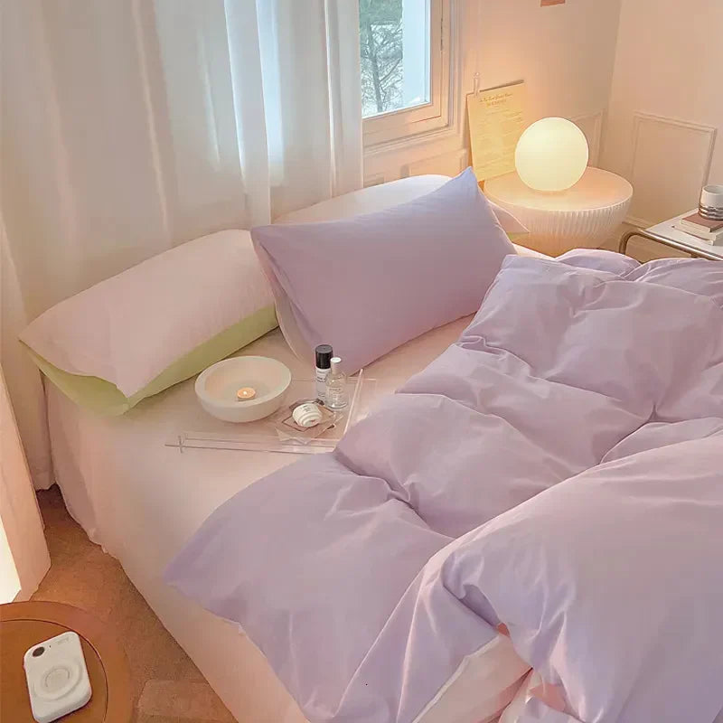 Dual Color Pastel Bedding