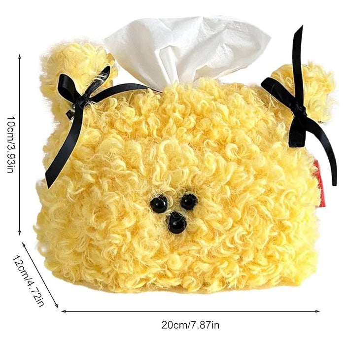 Plush Puppy Tissue Box