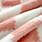 Checkered Fleece Throw Blanket