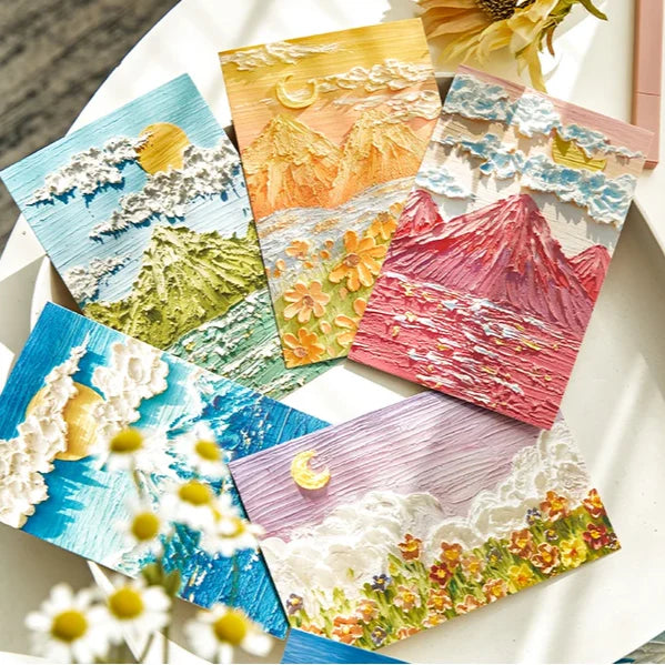 Pastel Oil Painting Wall Collage