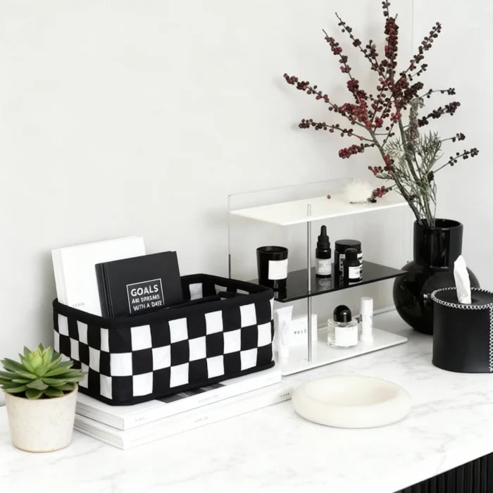 Checkered Storage Box