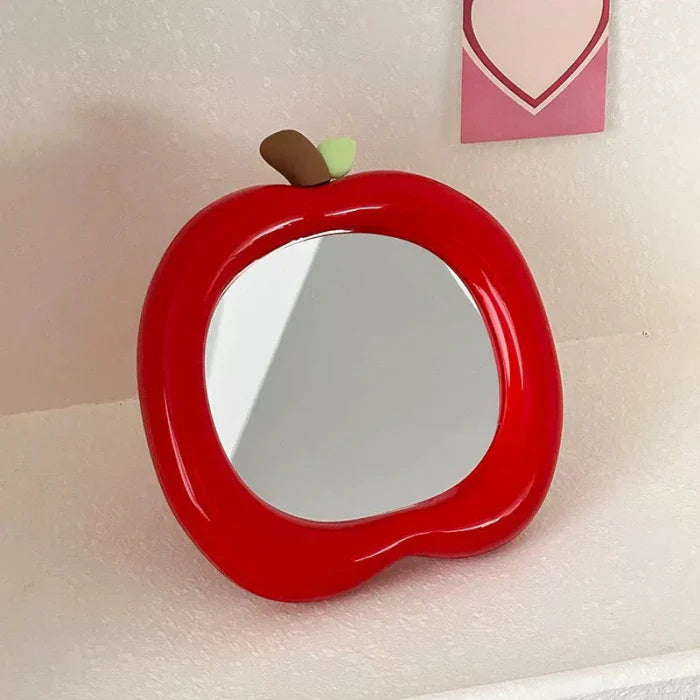 Kawaii Apple Shaped Makeup Mirror