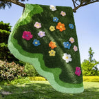 Wavy Floral Rug