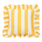 Stripe And Lace Cushion Cover