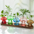 Fairy Mushroom Glass Vase Collection