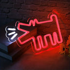 Red Barking Dog LED Neon Sign