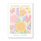 Pastel Flowers Canvas Poster
