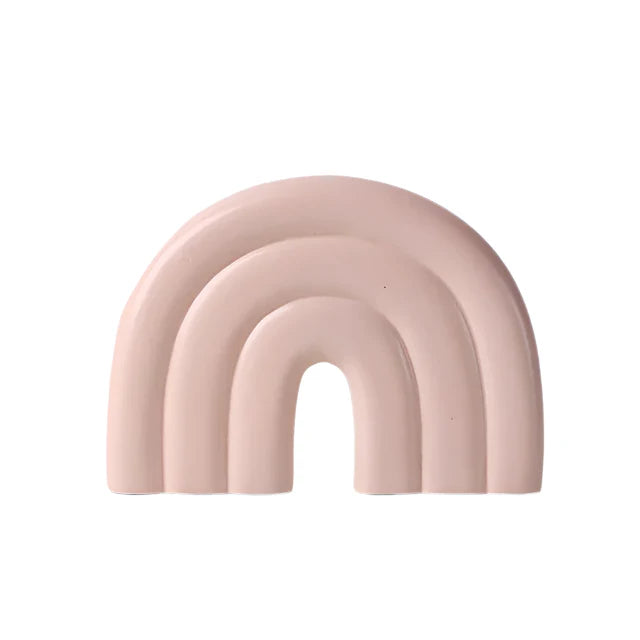 Pastel Rainbow Shape Vase