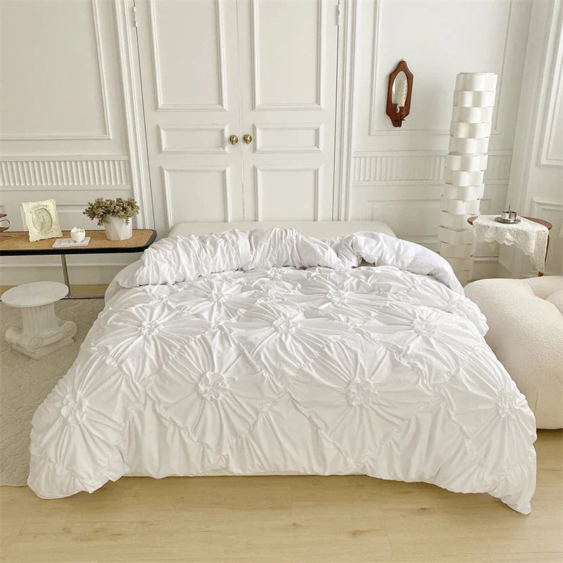 Vintage Pleated Bedding Set