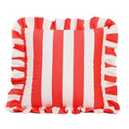 Stripe And Lace Cushion Cover