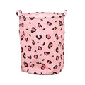 Pink Leopard Laundry Basket