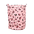 Pink Leopard Laundry Basket