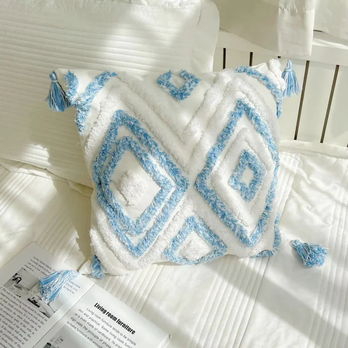 Nordic Blue Pillow Case