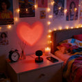 Aesthetic Red Heart LED Projector