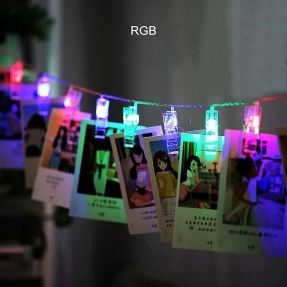 LED String Lights With Photo Clippers