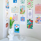 30pcs Aesthetic Flower Wall Decor Cards