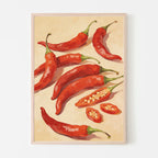 Spicy Retro Chili Poster