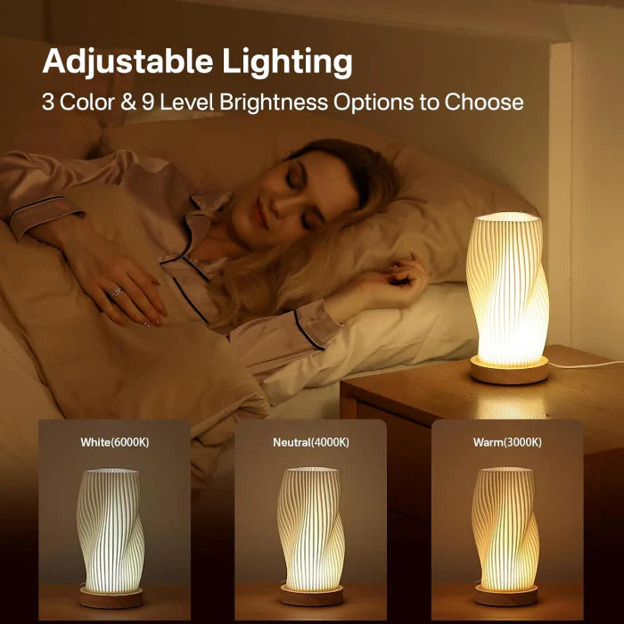 Wavy Bedside Lamp