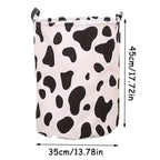 Cow Print Laundry Basket