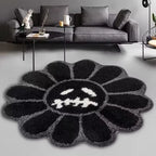 Black Sunflower Rug