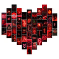 Red Aesthetic Collage Kit