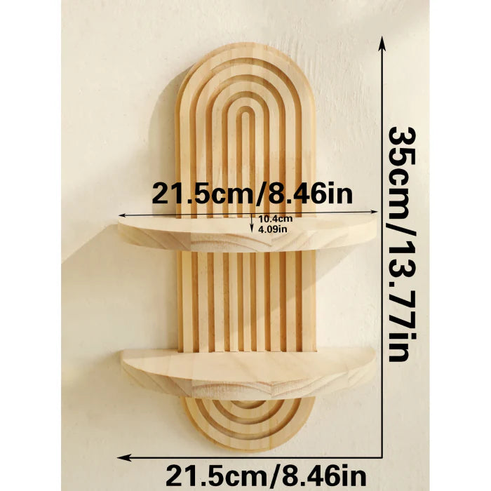 Wooden Rainbow Shelf