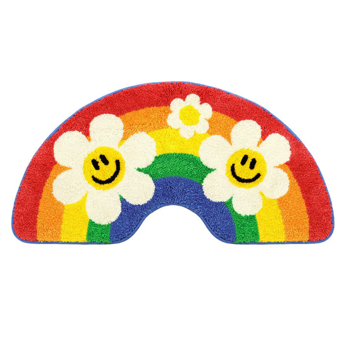 Rainbow Flower Rug