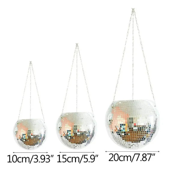 Disco Ball Plant Pot