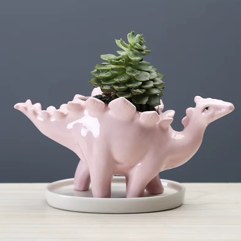 Stegosaurus Flower Pot