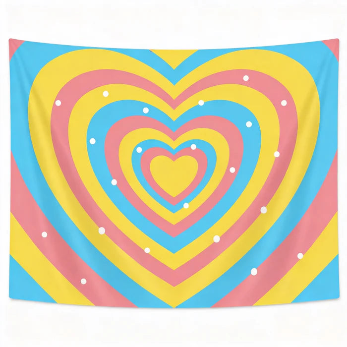 Y2K Multi Heart Tapestry