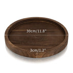 Rustic Round Decorative Tray