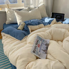 Two-Tone Cotton Bedding Set