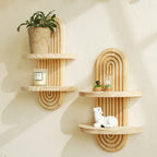 Wooden Rainbow Shelf