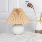 Pleated Bedside Lamp