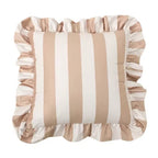 Stripe And Lace Cushion Cover