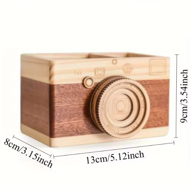 Vintage Camera Pencil Holder