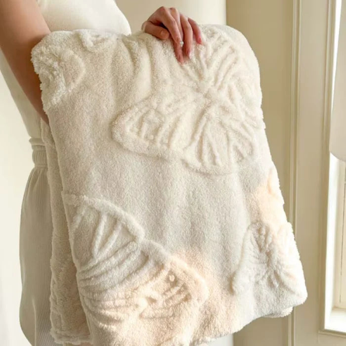 White Butterfly Blanket