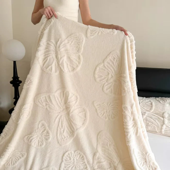 White Butterfly Blanket
