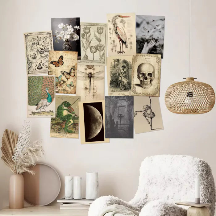Darkest Academia Wall Collage