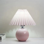 Pleated Bedside Lamp