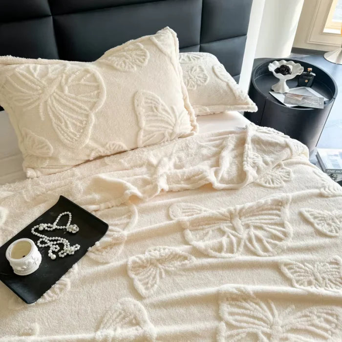 White Butterfly Blanket