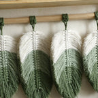 Green Macrame Hanging Shelf