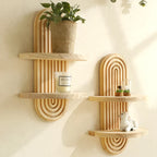 Wooden Rainbow Shelf
