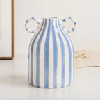 Striped Ceramic Vase